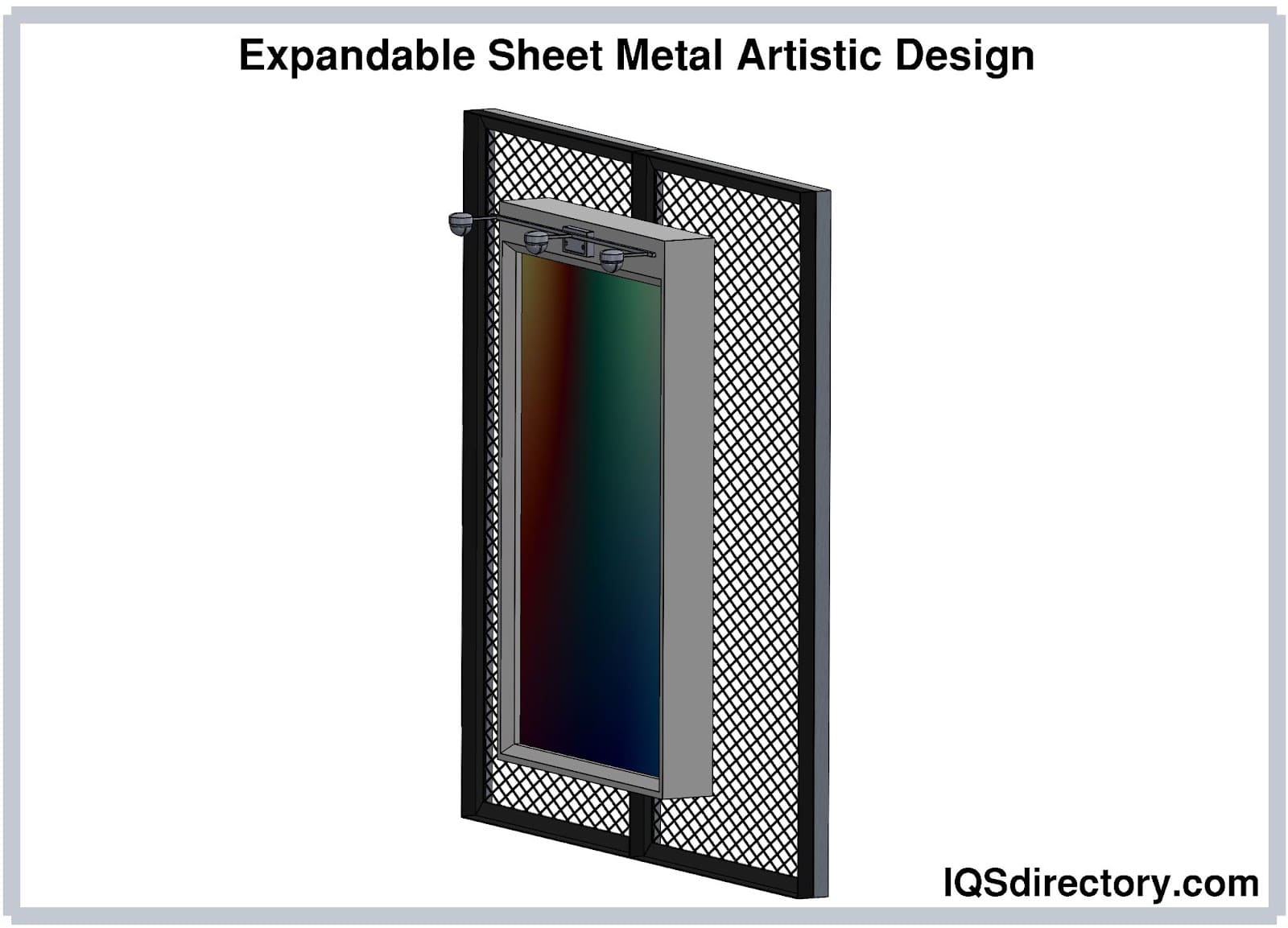 expanded sheet metal artistic design